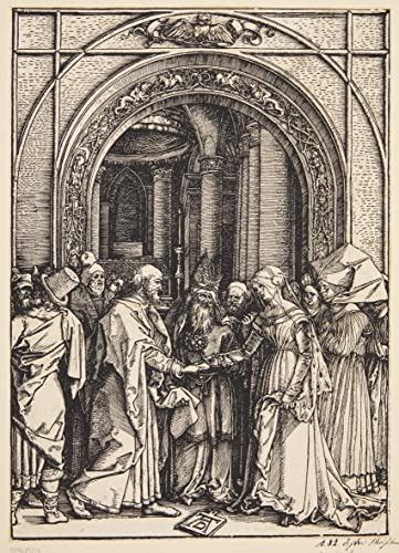 Affiche Toile Les Fiançailles de la Vierge d'Albrecht Dürer Impression Portrait Art 60x90cm