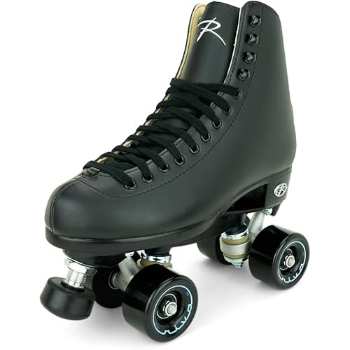 Riedell Boost Roller Skates - Lightweight, Comfortable Indoor Quad Skates for Men and Women Beginner to Seasoned with Smooth Retro Build