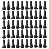HUAZIZ 60 Piezas válvulas de goma TR412/TR413/TR414, válvulas negras para neumáticos de coche