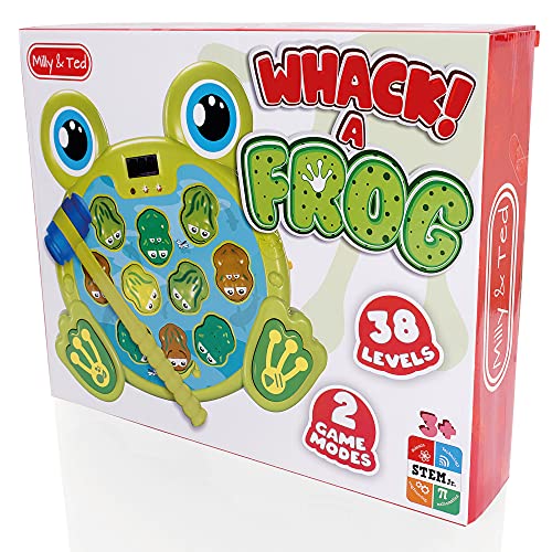 Milly & Ted Whack A Frog Spiel – lustige Kinder-Brettspiele für 3, 4, 5 und 6 Jahre alte – interaktives Spielzeug für 3… – Bild 3