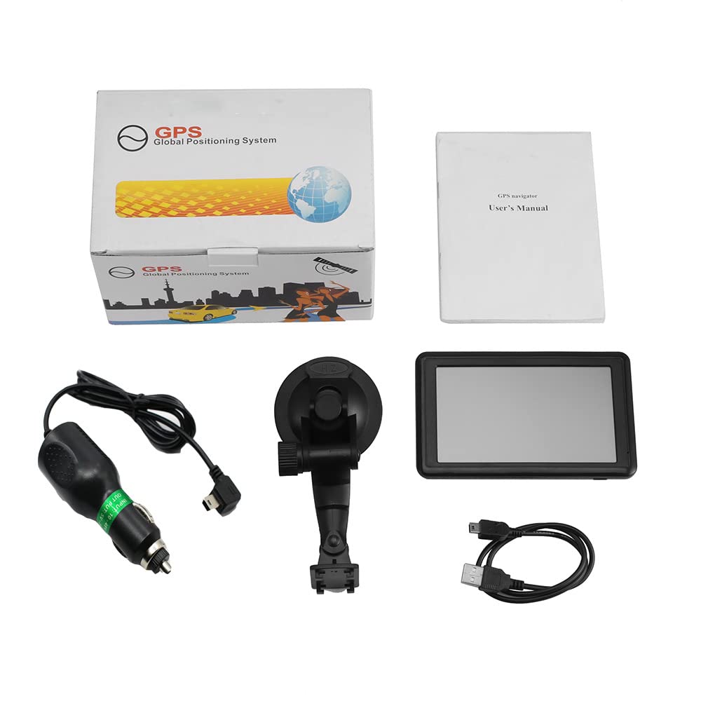 ODIKALA GPS Coche de 5 Pulgadas, para Coches, Peso Pesado, Camiones, Camping, Multi-Lenguajes Guía Vocal,con Mapas 2023 de Francia y Europa (Actualizaciones Gratis de Por Vida)