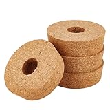 OLYCRAFT Lot de 4 couvercles liège Verre 9~10cm Couvercles hydroponiques 3cm Thick Couver...