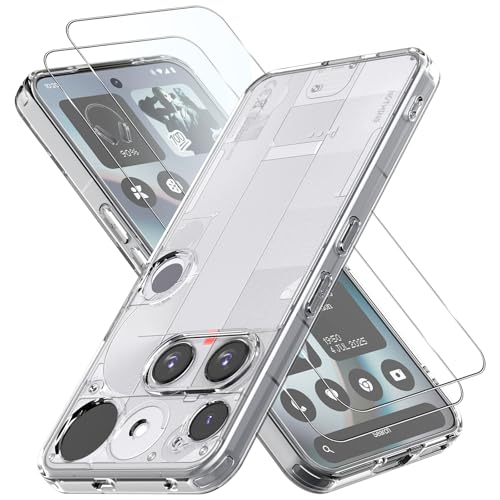 Amazon.co.jp: For Nothing Phone 3 ケース 2枚ガラスフィルム付き