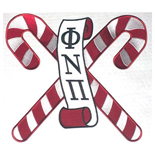 Kappa Alpha Psi "Candycane" 6 inches Emblem Patch