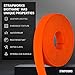 Strapworks BioThane 1 Inch Heavy Duty Polyester Webbing Strap Roll PVC-Coated, Waterproof, Beta Series, 25 Feet, Hot Orange