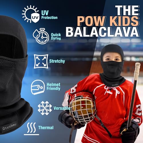 Kids Balaclava Windproof Ski Mask for Boy Girl (with Breathable Holes), Winter Hat Ski Mask for Cold Weather for Skiing2