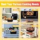 Ninipie 3 Stück Silikonform Heißluftfritteuse für Russell Hobbs Air Fryer xxl 8L, Zubehör für Russell Hobbs Air Fryer 8L SatisFry 27170-56, Airfryer Accessories Liners Silikon Einsatz Silikoneinsatz