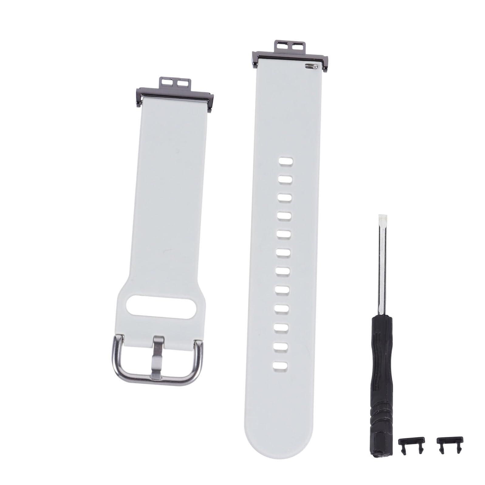 DOITOOL Premium Gray Watchband for Fit Watch Flexible Smart Fitness Strap Comfortable Skin-friendly Replacement Band for Sports Work