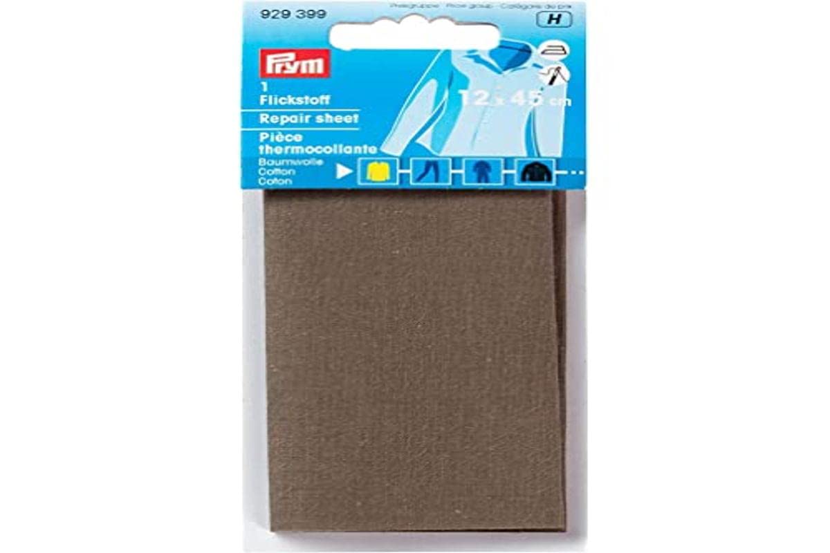 Prym 12 x 45 cm Cotton Repair Sheet, Khaki