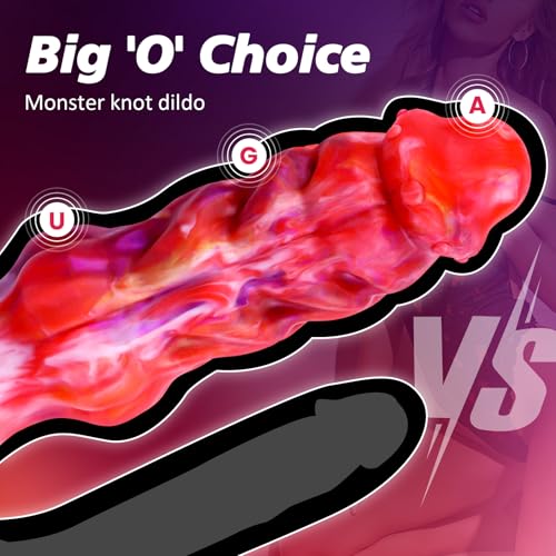Sex Toys Dildo Monster Fantasy Dragon Dildo, 9.1 Inch Realistic Thick Huge Knot Dildo with Strong Suction Cup for G Spot Vaginal Anal Stimulation, Adult Toys for Women Men Gay Lesbian Strapon Play - Image 3