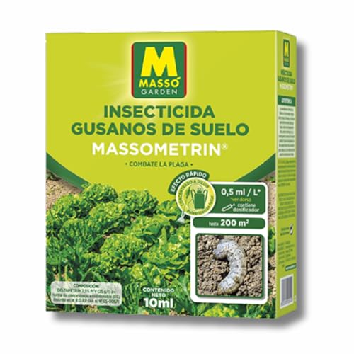 Insecticida contra Gusanos de Suelo 10 ml MUY EFICAZ | Control Rápido por Contacto e Ingestión | Elimina Gusanos de Suelo y Escarabajos | Apto todo tipo Plantas Huerta y Jardín | Nexum Market