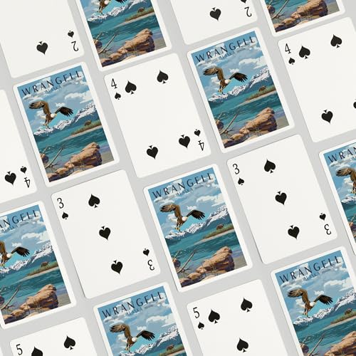 Baraja de póker Wrangell Alaska 52 cartas tamaño póker miniatura 4