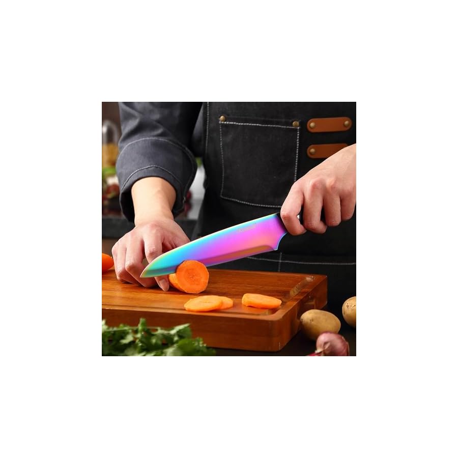 Keewah-Knife-Set-16-Piece-Kitchen-Knives-set-with-Acrylic-Stand-Rainbow Keewah Knife Set, 16 Piece Kitchen Knives set with Acrylic Stand, Rainbow