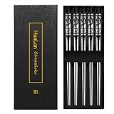 HuaLan Metal Alloy Chopsticks Stainless Steel Non-Slip Design Chopstick Dishwasher Safe Chop Sticks