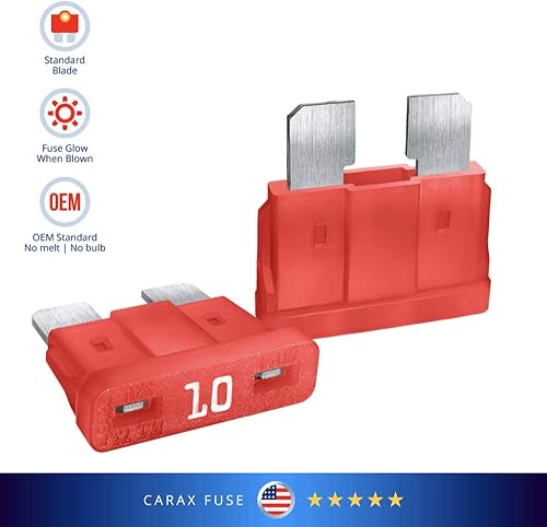 Miniatura 2 de CARAX Fusible incandescente  Fusible Premium Standard Regular Blade ATCATOATS  Surtido  Fusible automotriz LED brillante al soplar  Fusible