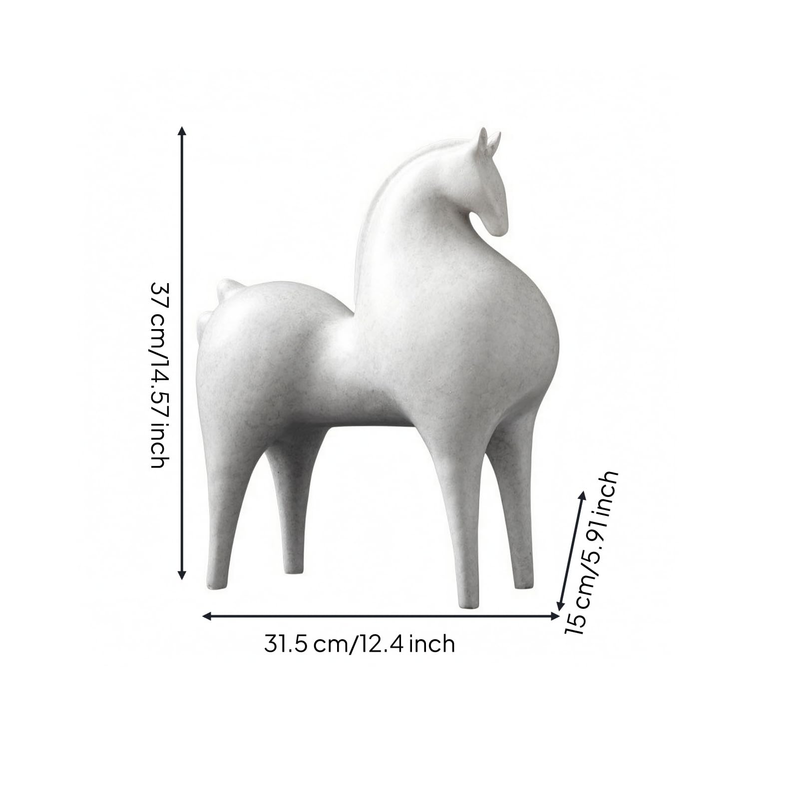 Scultura Minimalista Figura | Statuetta, Astratto, per Soggiorno, Libreria, L