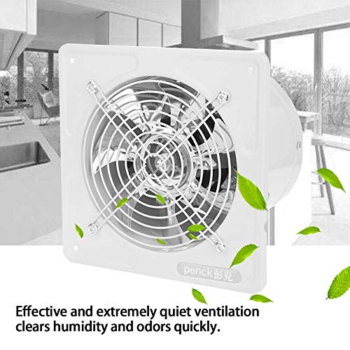 o Ventilador de Caja de Ventilador de Escape de 6 Pulgadas Ventilador de ventilación de Aire de Alta Velocidad silencioso for el hogar Baño Cocina Garaje (Beige)