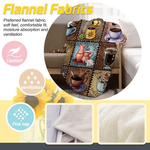Manta Polar 220 x 240 Bebida Colorida, Mantas para Cama 105 de Franela Cálida y Cómoda para Niños y Adultos, Mantitas para Sofá Reversible para Cubre Sofa Colchas, Fácil de cuidar_j743