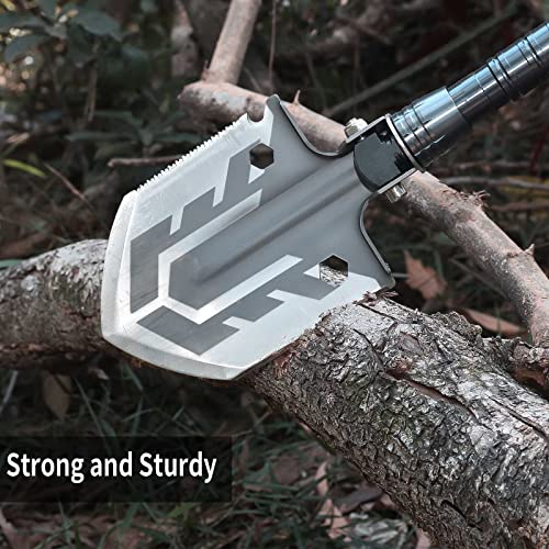 Survival-Shovel - Tactical Shovel Multi Purpose 23 In 1 Folding Shovel Ultimate Survival Tools Camping Shovel Folding Multitool For Camping Hiking #TOP6