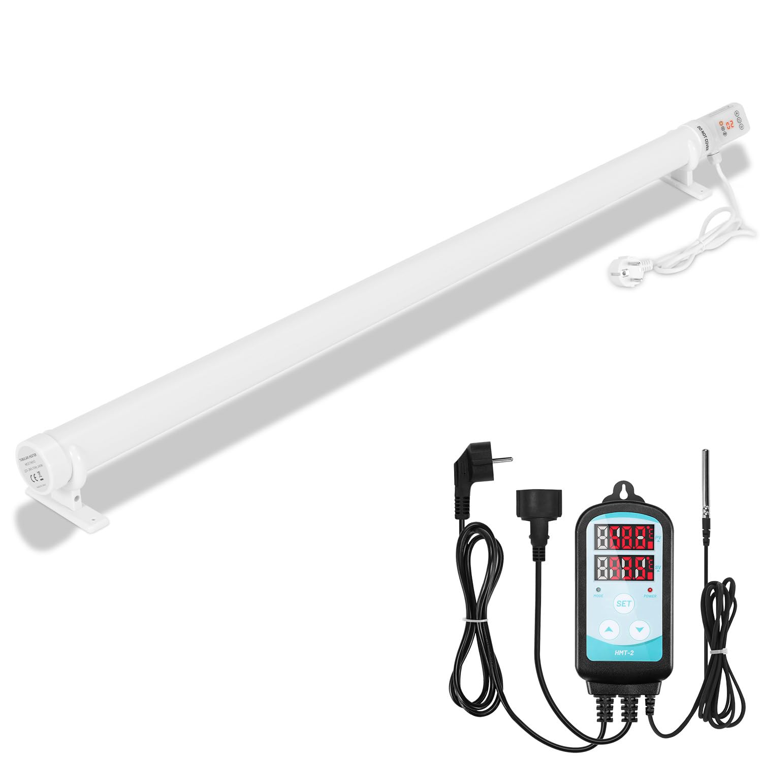 Ogrzewanie szklarniowe, 240 W, ogrzewanie szklarni z termostatem, timerem, harmonogramem i funkcją cyklu, 125 cm, do szklarni