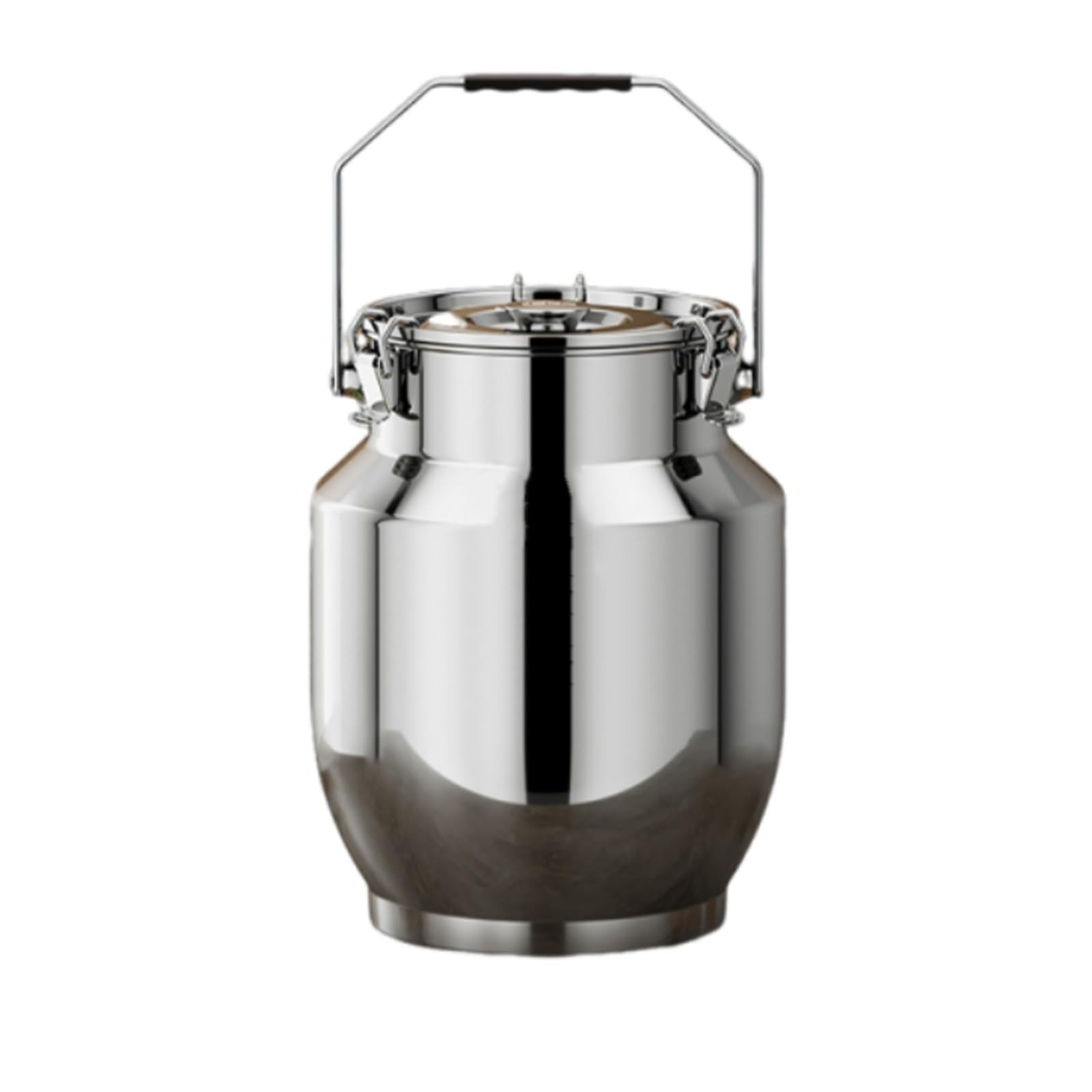 Vnook Airtight stainless steel bucket, food airtight can, stainless steel milk can, sealed barrel with snap closure, for food storage and transport of milk(15L)