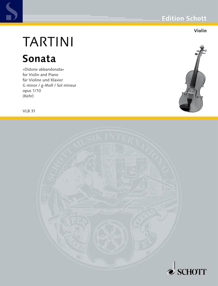 Sonata G Minor: "Didone abbandonata". op. 1/10. violin and piano.