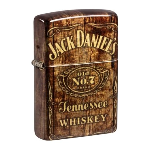 Zippo Jack Daniel's® Barrel Design 540 Tumbled Brass Pocket Lighter