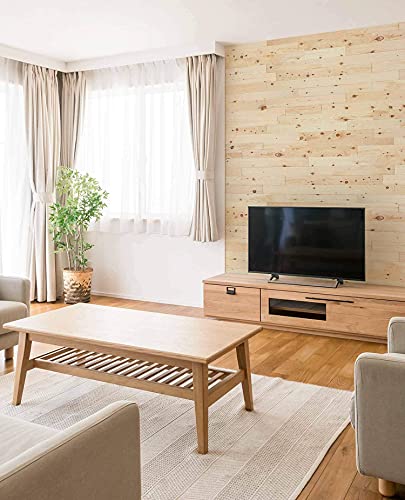 wodewa Wandverkleidung Holz selbstklebend 3D Echtholz Zirbe 1m² Wandpaneele Moderne Wanddekoration Holzverkleidung Holzwand Wohnzimmer Küche Schlafzimmer