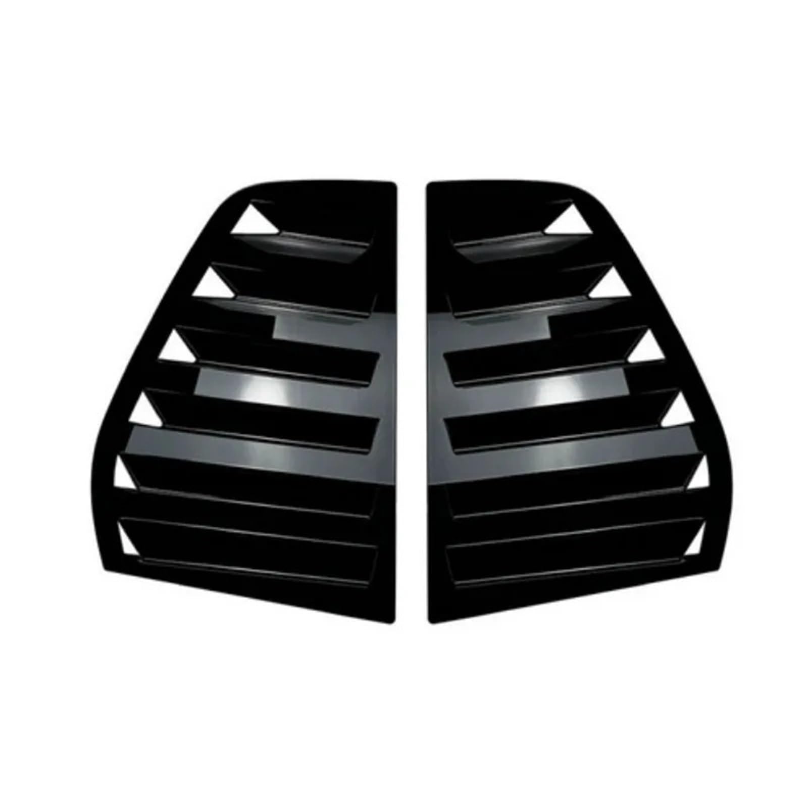 Protections adhésives en ABS pour Stores triangulaires arrière de VW Golf 5 GTI MK5 (2003-2008). Persiennes de fenêtre latérale(Black)