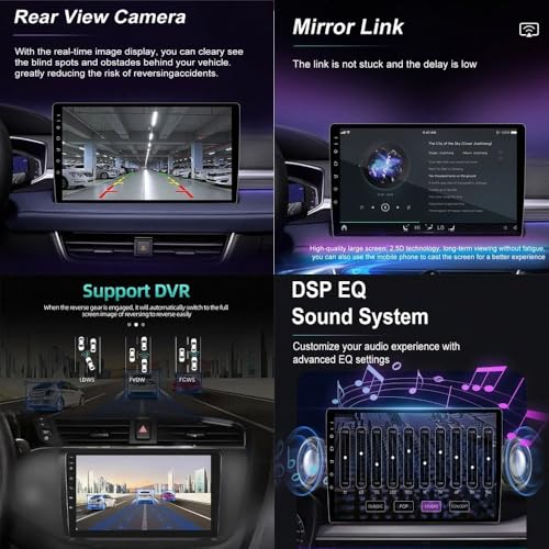 Radio coche 2 DIN con Bluetooth manos libres y Mirror Link para Mitsubishi Pajero V73 5