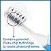 Emmi-dent Metallic/Professional 2-Pin Bristle-Head Attachments - Electric Toothbrush Replacement Heads. Cleans with Ultrasound Waves (Wave 2 Pack)