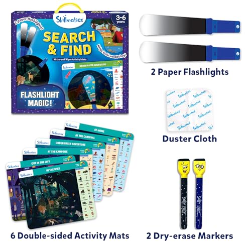 Image of Skillmatics Preschool Learning Activity - Search and Find, Flashlight Magic
