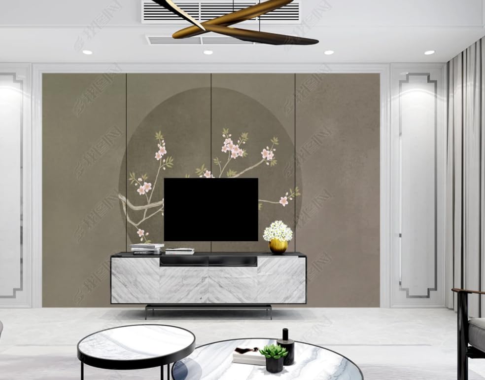 Papier peint intissé arbres fleuris format géant mural 350x256 cm - 2