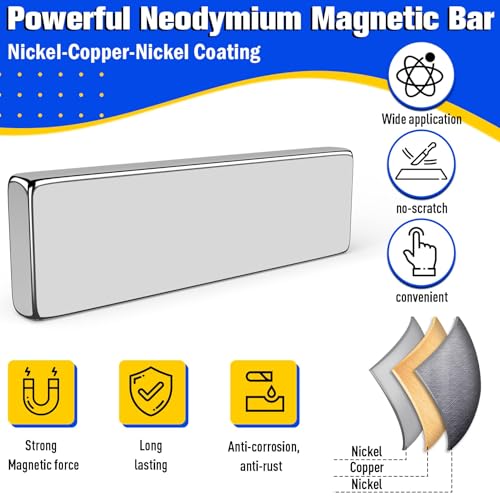 Image of FINDMAG Small Bar Magnets, 100 Pack 20x5x2mm, Strong Rare Earth Magnets