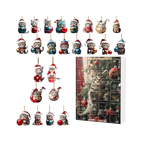Christmas Pendant Calendar - 10.63x7.09in Festive Acrylic Countdown, Adorable Holiday Gift Box, Cute Ornament Display | Decorati