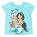 Disney Princess Jasmine Little Girls Graphic T-Shirt Mesh Skirt and Scrunchie 3 Piece Outfit Set 7-8