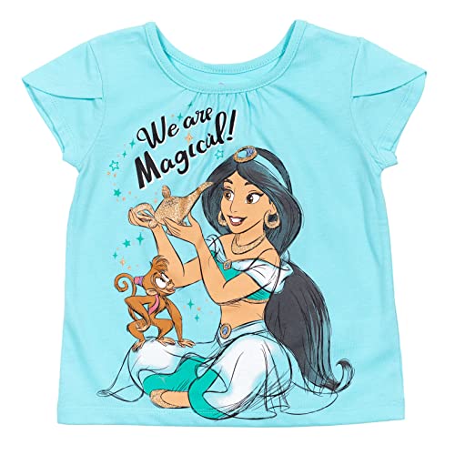 Image of Disney Princess Girls' T-Shirt and Tutu Skirt Set with Scrunchie Toddler to Big Kid