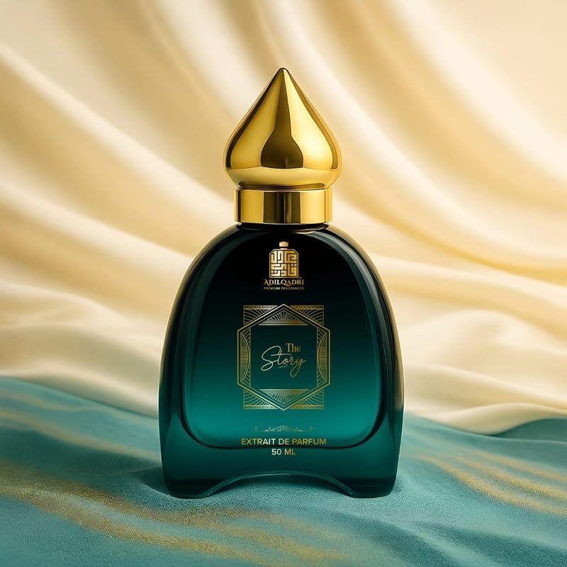 Adilqadri The Story Perfume for Men & Women | French Extrait De Parfum | Pear, Vanilla, Cinnamon & Amber Notes | Long-Lasting Fragrance | Ideal Gift for Him & Her | 50ML