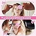 Kingdder 20 Pcs Pink Eye Patch for Kids, Eyepatch for Glasses, Left Right Eye Patch, Reusable Adjustable, Pink Style Bow for Girls
