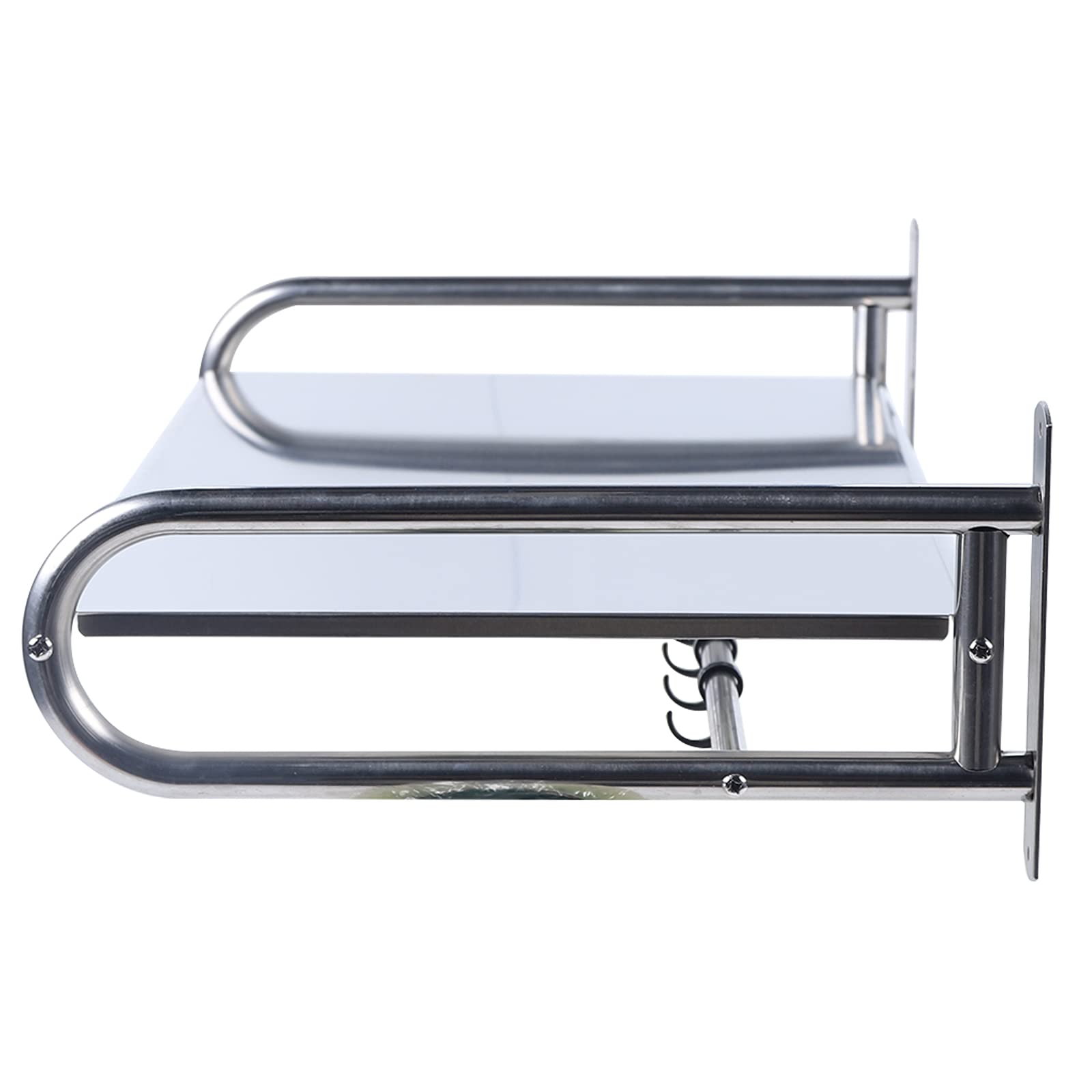 Estantería para microondas de acero inoxidable para montaje en pared para horno microondas, estantería de cocina, pared, horno, soporte de almacenamiento, montado en la pared, 30 kg