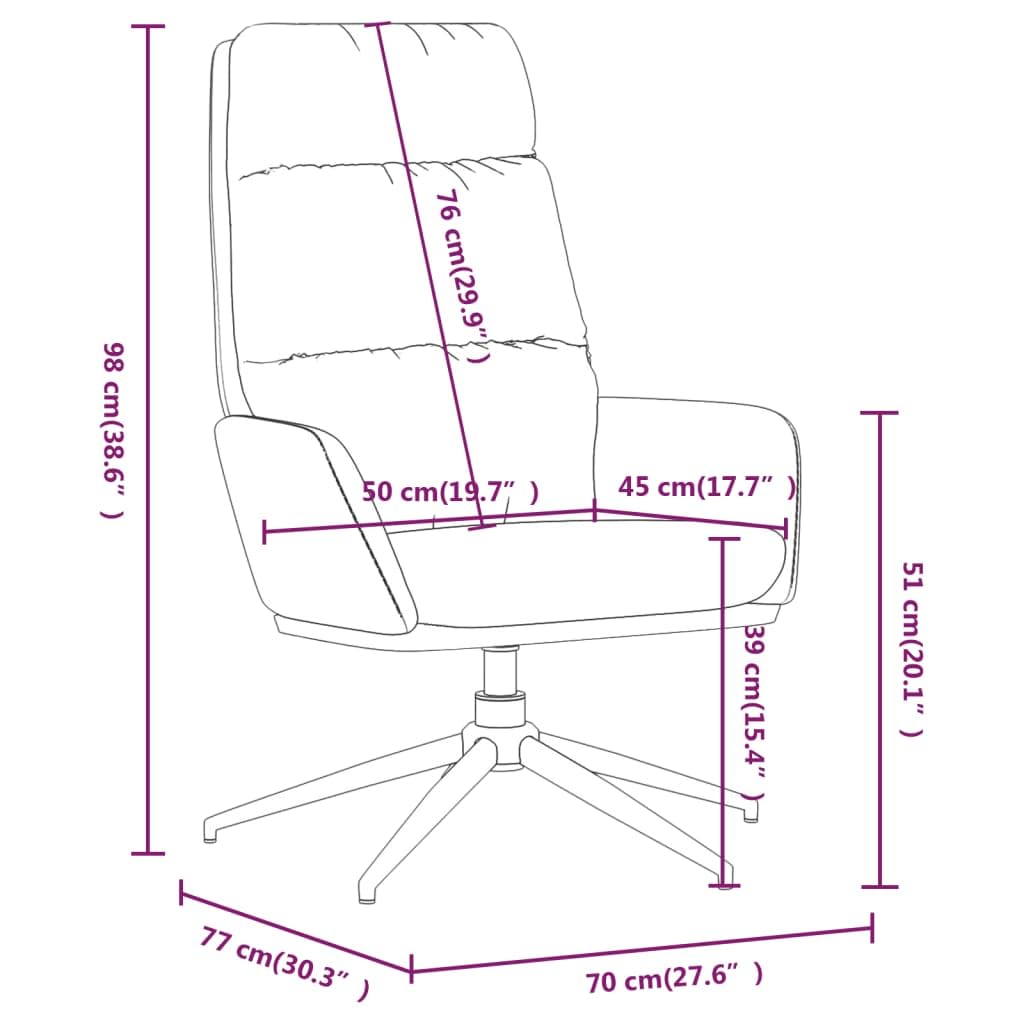 Sedia Relax Blu in Tessuto con Braccioli Imbottita e Girevole 360 Gradi per Soggiorno, Salotto, Studio, Camera da Letto, Ufficio, Balcone, Ergonomica e Reclinabile