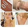 PH PandaHall 300pcs 4mm 14K Gold Plated Beads Mini Round Jewelry Beads Waist Loose Bead Smooth Metal Brass Bead for Friendship Bracelet Bikini Belly Chain Beach Layered Satellite Jewelry Making #3