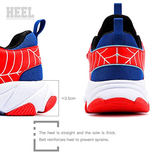 Ashion Boys Sneaker Kids Air Shoes Boys Girls Tennis Running Walking Shoes Arch Support Lightweight Breathable Sport Athletic Hero Blue Red 9.5 Toddler #TOP5