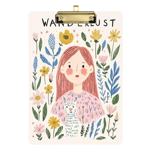 Beauty Cat Floral Art Pattern Day Designer Appunti Acrilico Carino per Allenatori Medici Classroom Dimensioni 9 x 12