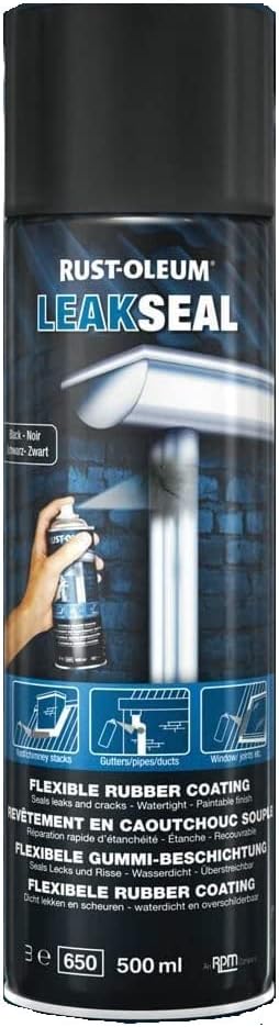 Rust-Oleum LeakSeal Leak and Crack Coating Spray White 500ml