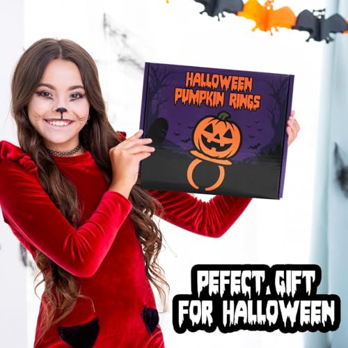 Halloween Candy Ring Pops, 18 Pieces of Halloween Hard Candy Individually Wrapped, Perfect Pumpkin Suckers for Trick or Treaters and Party Favors, Ideal Candy Rings for Sharing and Snacking - image 5