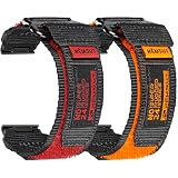 torbollo Nylon Watch Band Compatibile con Garmin, cinturino per orologio sportivo per fēnix/Forerunner/Approach/MARQ/quatix/D2 Series Fascia di ricambio robusta per gli uomini
