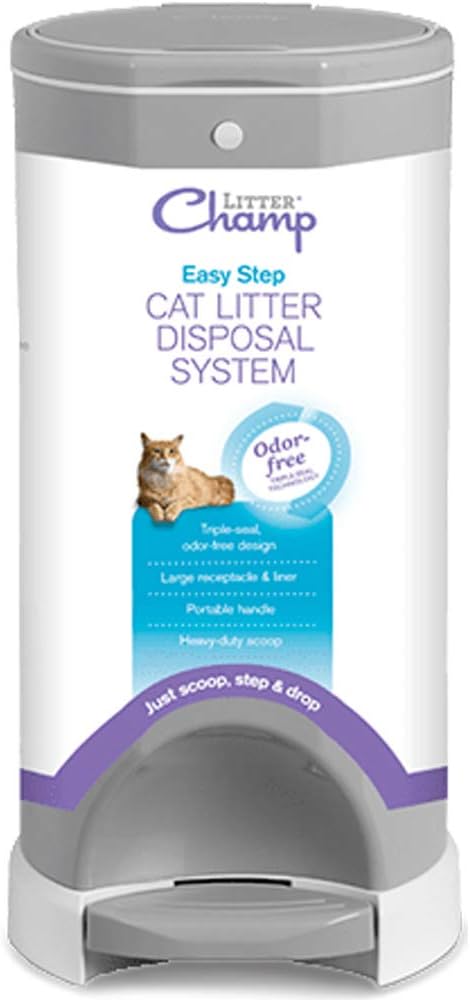 OFT Litter Champ Premium Odor-Free Cat Disposal System, Gray, One size