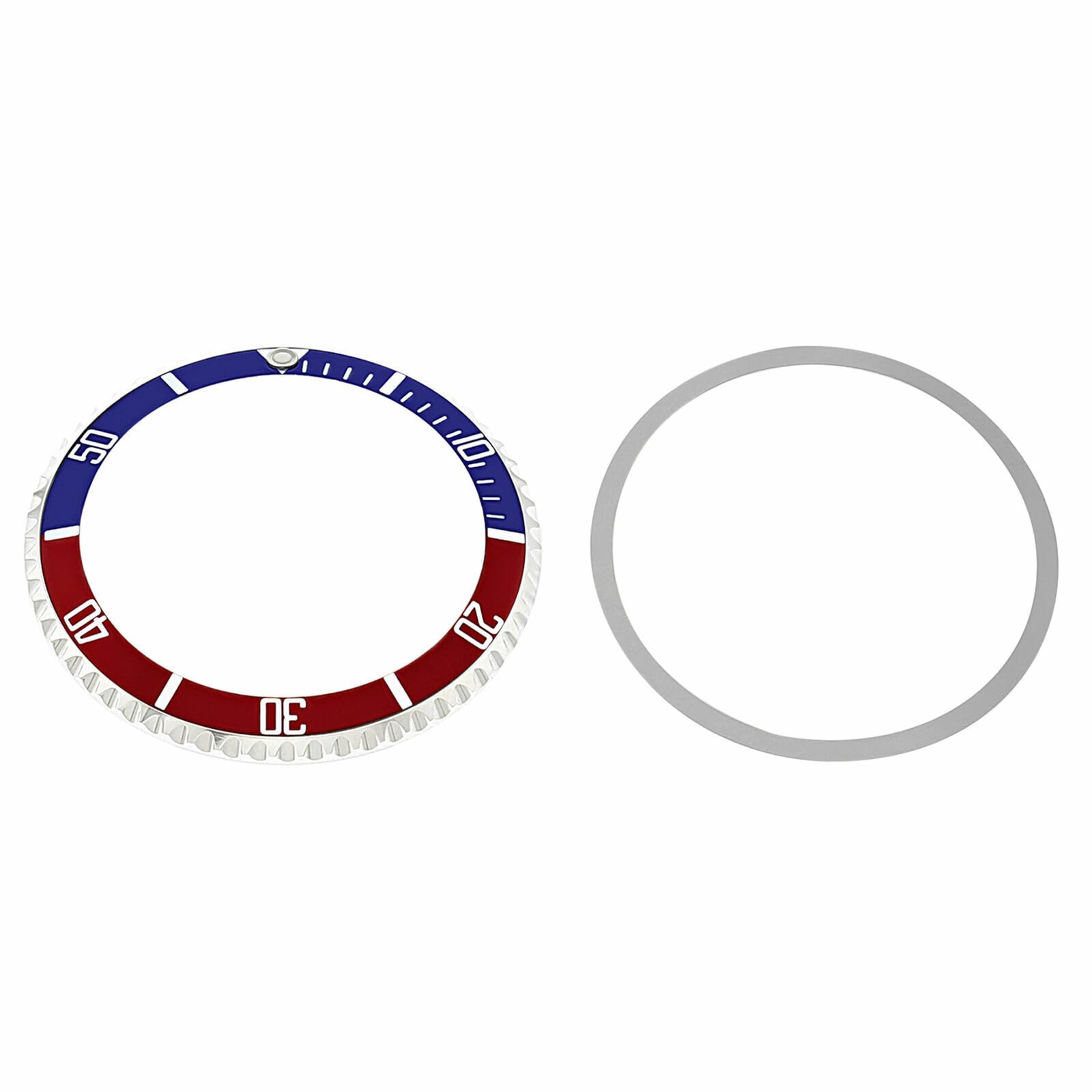Ewatchparts Bezel & Insert Compatible With Older Rolex Submariner 1680 5508 5512 5513 Blue/Red Pepsi