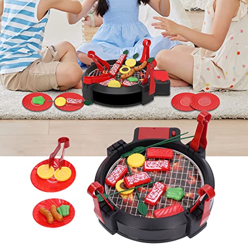 Dilwe Küchenset für Kinder, Hohe Simulation BBQ-Küchenspielzeug-Set mit Ofenplatte Lebensmittel für Kinder… – Bild 7